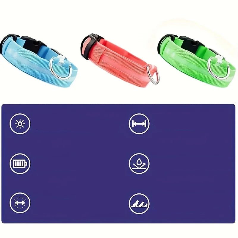 Coleira de LED para Cachorros - LumiPet