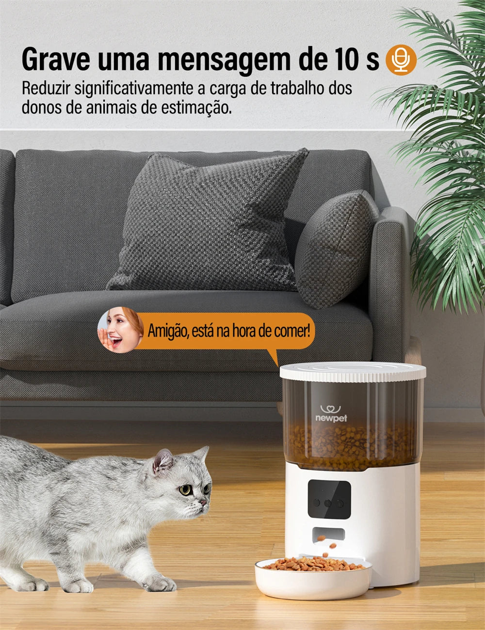 Alimentador Automático NewPet - Comer é na hora certa!